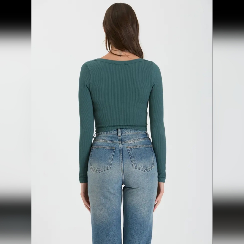 ๐๐ฒ Forest Green Long Sleeve Top - Picture 4 of 4